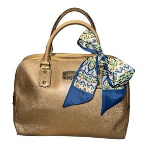 MICHAEL Michael Kors Gold Satchel *CALLOUTS*